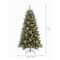 6ft. Pre-Lit Sierra Spruce Artificial Christmas Tree, Warm White LED Lights by Ashland®